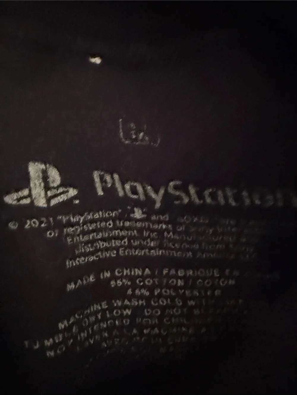 Sony Black Hoodie with Neon PlayStation Console Graphic